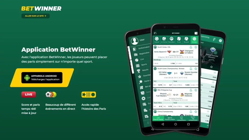 Découvrez l'App Betwinner  Votre Compagnon de Paris Mobile